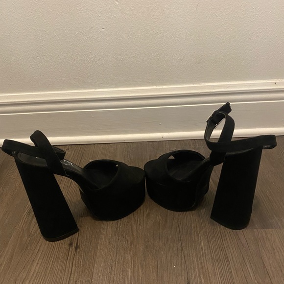 Lemon Drop by Provileged | Ruduki Ankle Wrap Heels - Picture 7 of 7